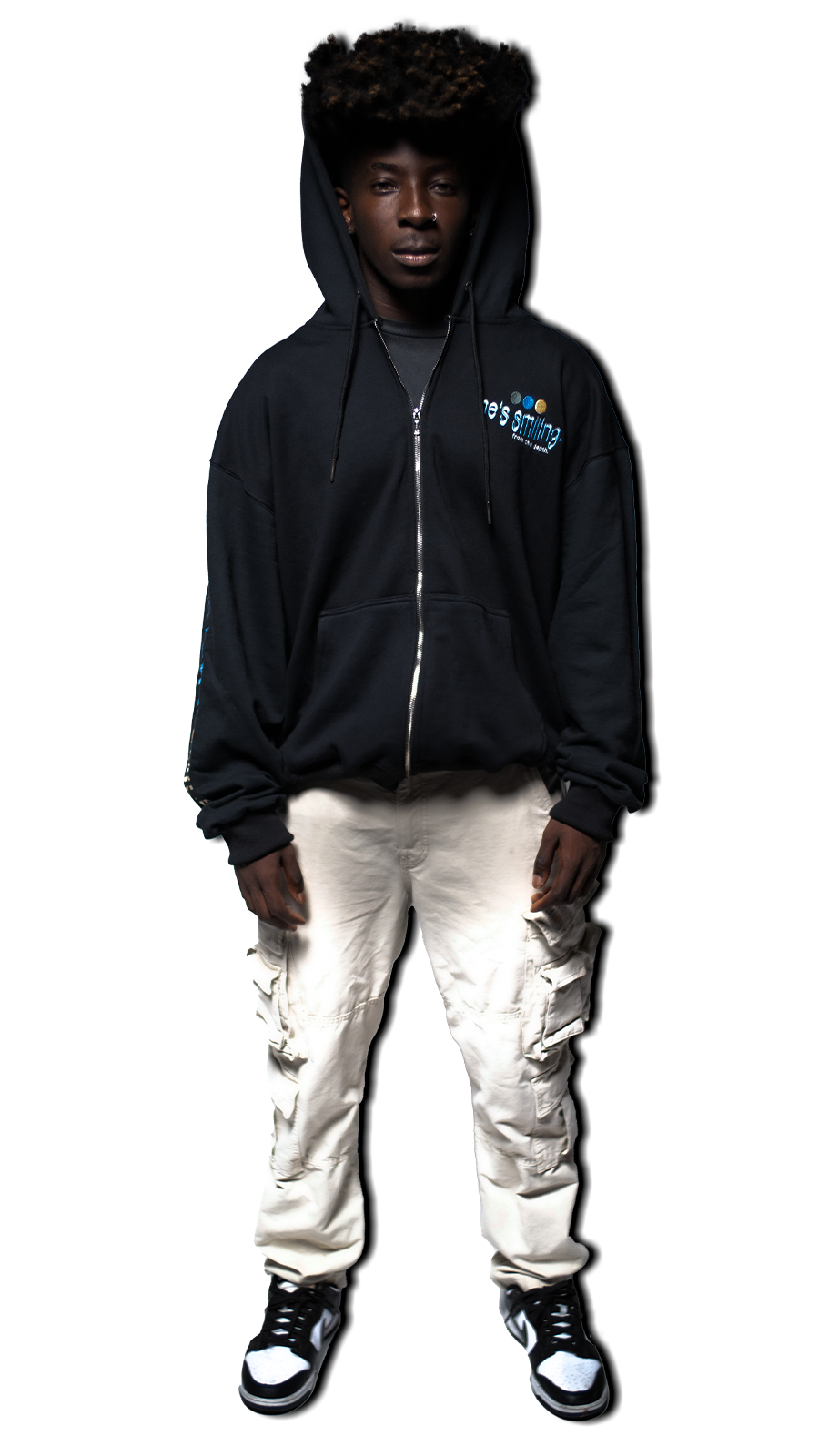 "OBSIDIAN" Zip-up Hoodie